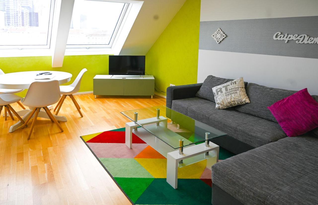 Bright Duplex Danube Canal Wien Exterior foto