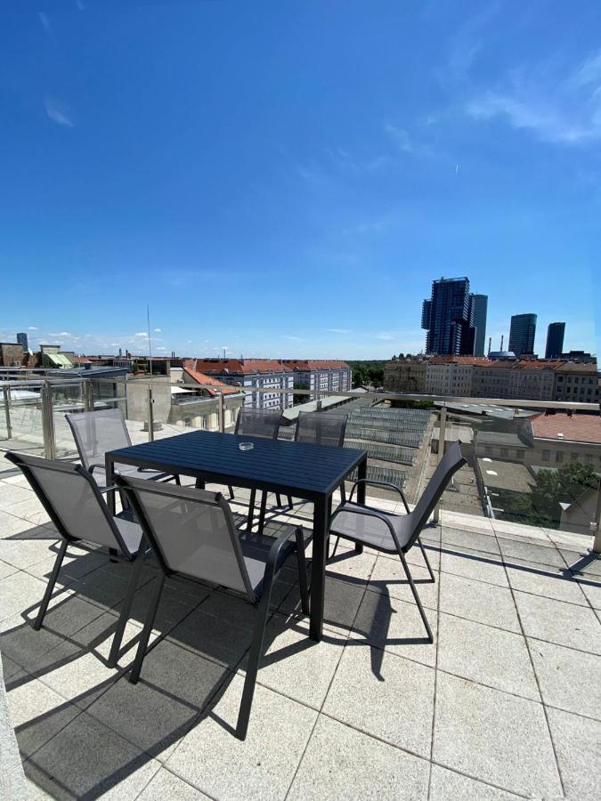 Bright Duplex Danube Canal Wien Exterior foto